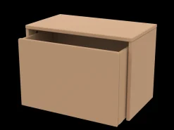 DOTS Opbevaringsbænk, MDF, Latte