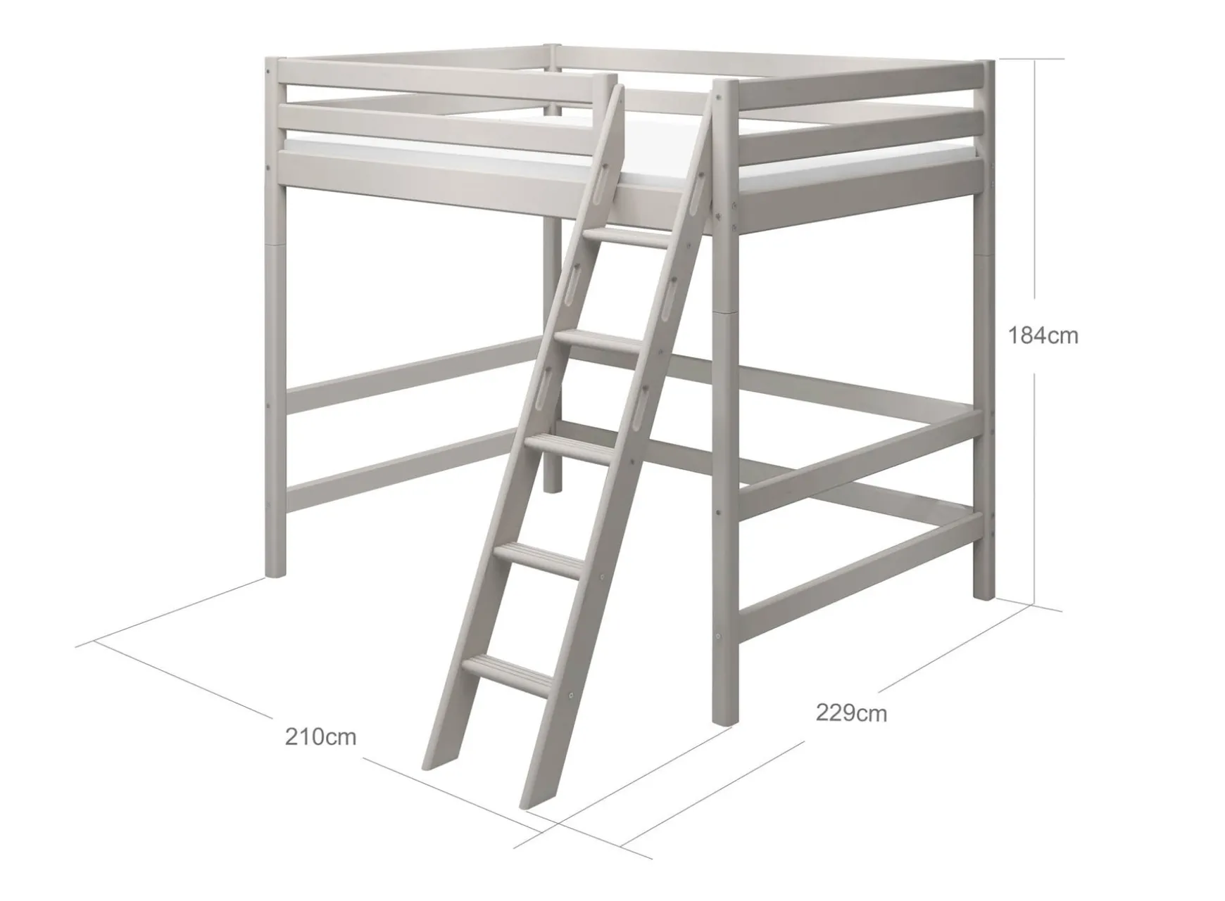 Højseng, 140 cm bredde