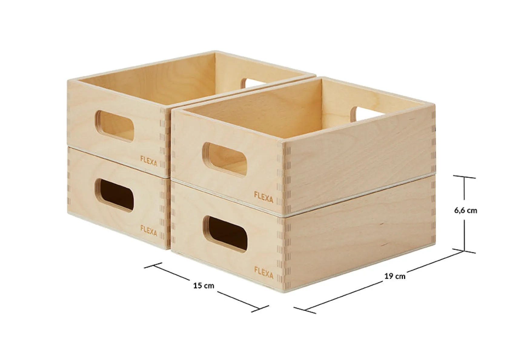 Opbevaringskasser i træ – mini